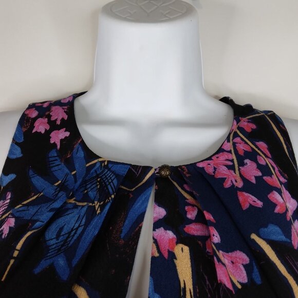 Maeve Anthro Elia Cold Shoulder Floral Dress Size 2 - Picture 6 of 14